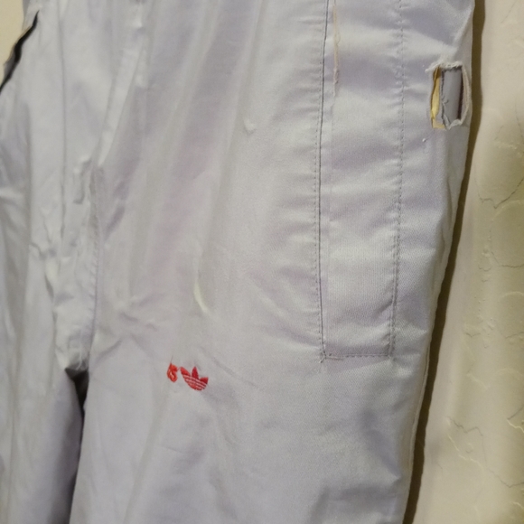 Vintage 80's Adidas Windbreaker Jacket and Pants Medium Red Silver Used. - Picture 9 of 15